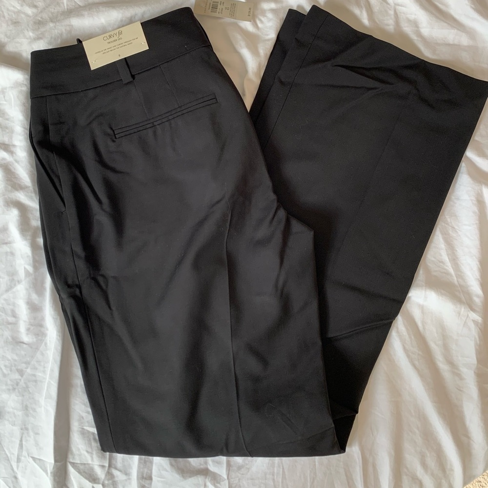 NWT Size 8 Ann Taylor black trousers curvy fit